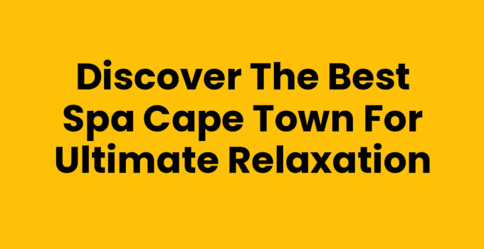 Relaxing moment at a Spa Cape Town with soothing treatments