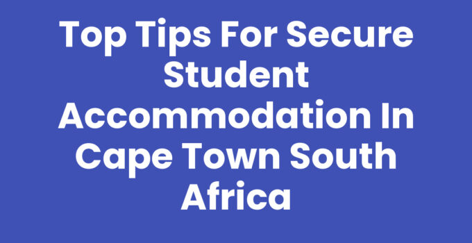 Student Accommodation In Cape Town South Africa