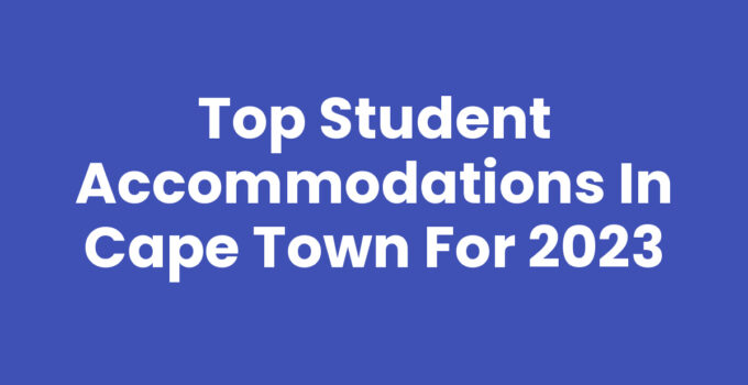Student Accommodations In Cape Town - A vibrant student living environment