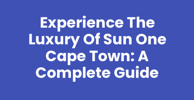 Beautiful view of Sun One Cape Town with ocean and mountain backdrop
