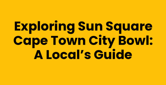 Sun Square Cape Town City Bowl with Table Mountain in the background
