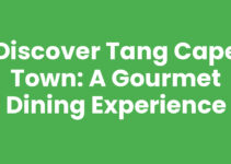 Discover Tang Cape Town: A Gourmet Dining Experience