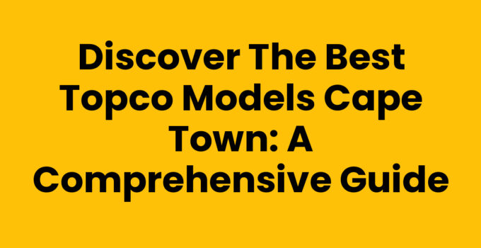 Topco Models Cape Town showcasing diverse modeling talent