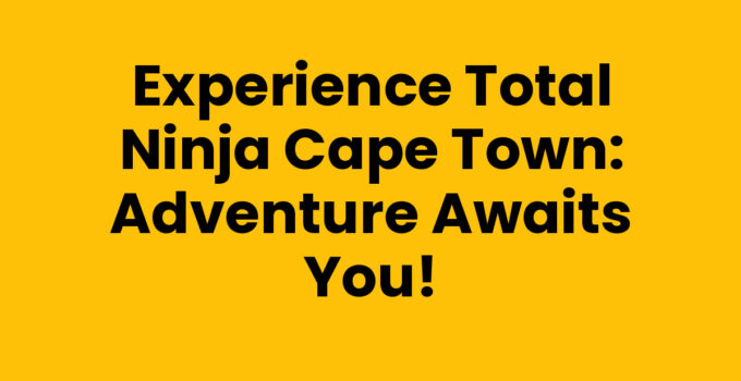 Total Ninja Cape Town obstacle course adventure