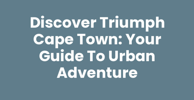 Triumph Cape Town cityscape with Table Mountain in the background