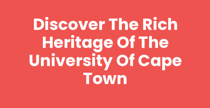 University Of Cape Town scenic campus with students studying.