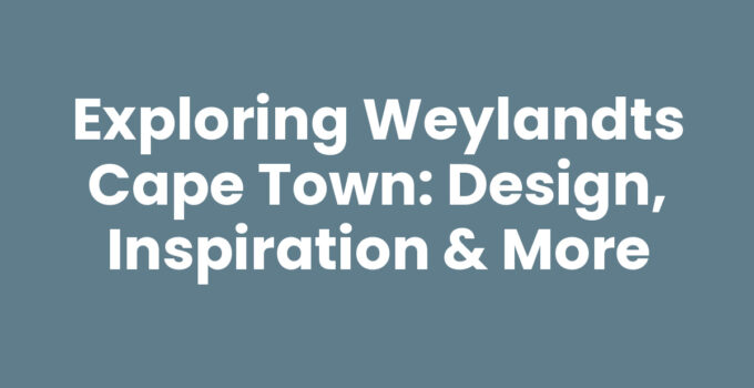 Weylandts Cape Town showcasing modern furniture and decor