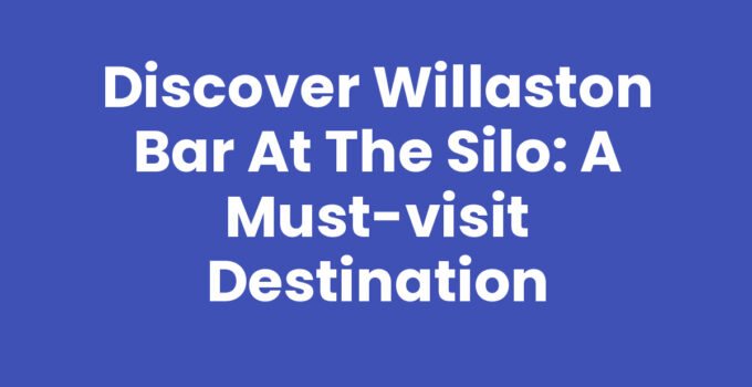 Willaston Bar At The Silo featuring scenic views and delightful cuisine.